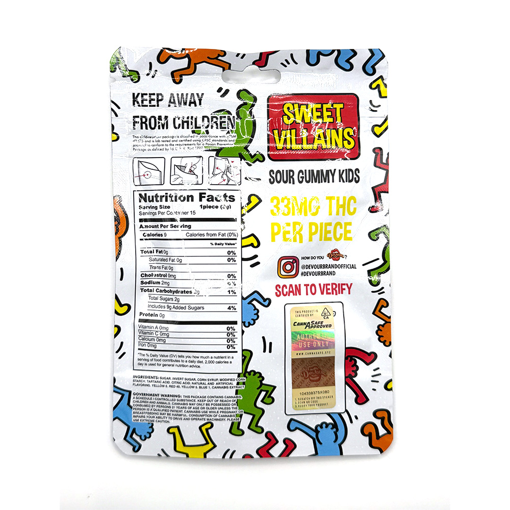 Devour - Sweet Villains - Cannabis Infused Sour Gummy Kids (500mg/1500mg) - Image 2