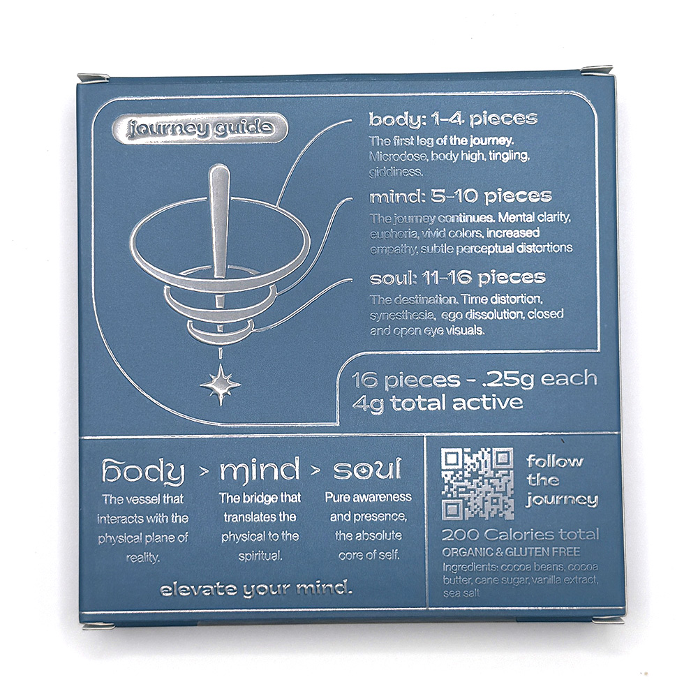 Mind Body Soul - Psilocybin Infused White/Dark Chocolates (4g) - Image 4