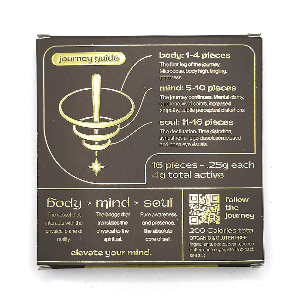 Mind Body Soul - Psilocybin Infused White/Dark Chocolates (4g) - Image 8