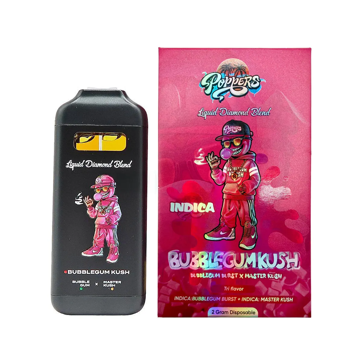 Poppers - Liquid Diamond Blend Disposable Vape Cartridges (2g)